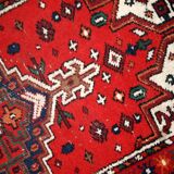 Tapis Vintage Hamadan en Laine, Années 1970, Élégance Intemporelle