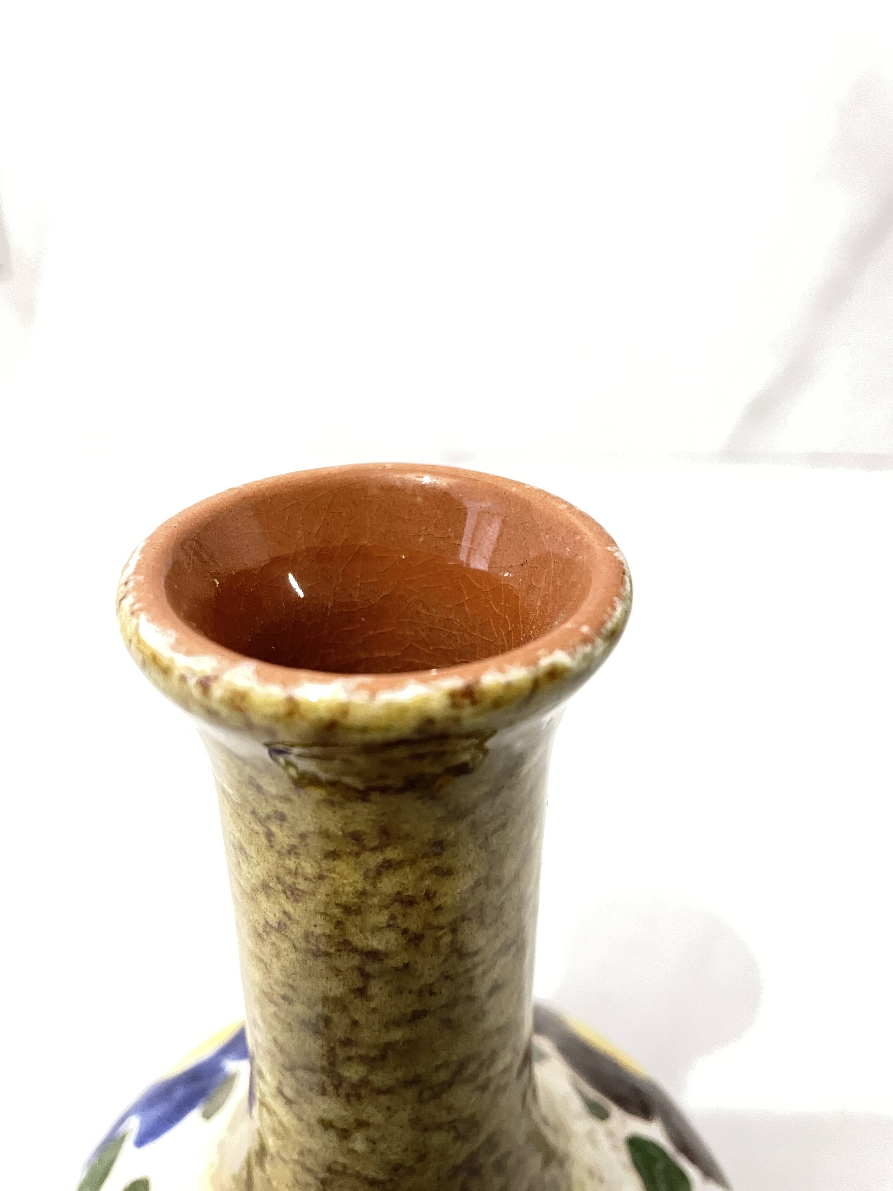 Rare enamelled ceramic vase no. 9101/1 - 1960s / 70s - west germany