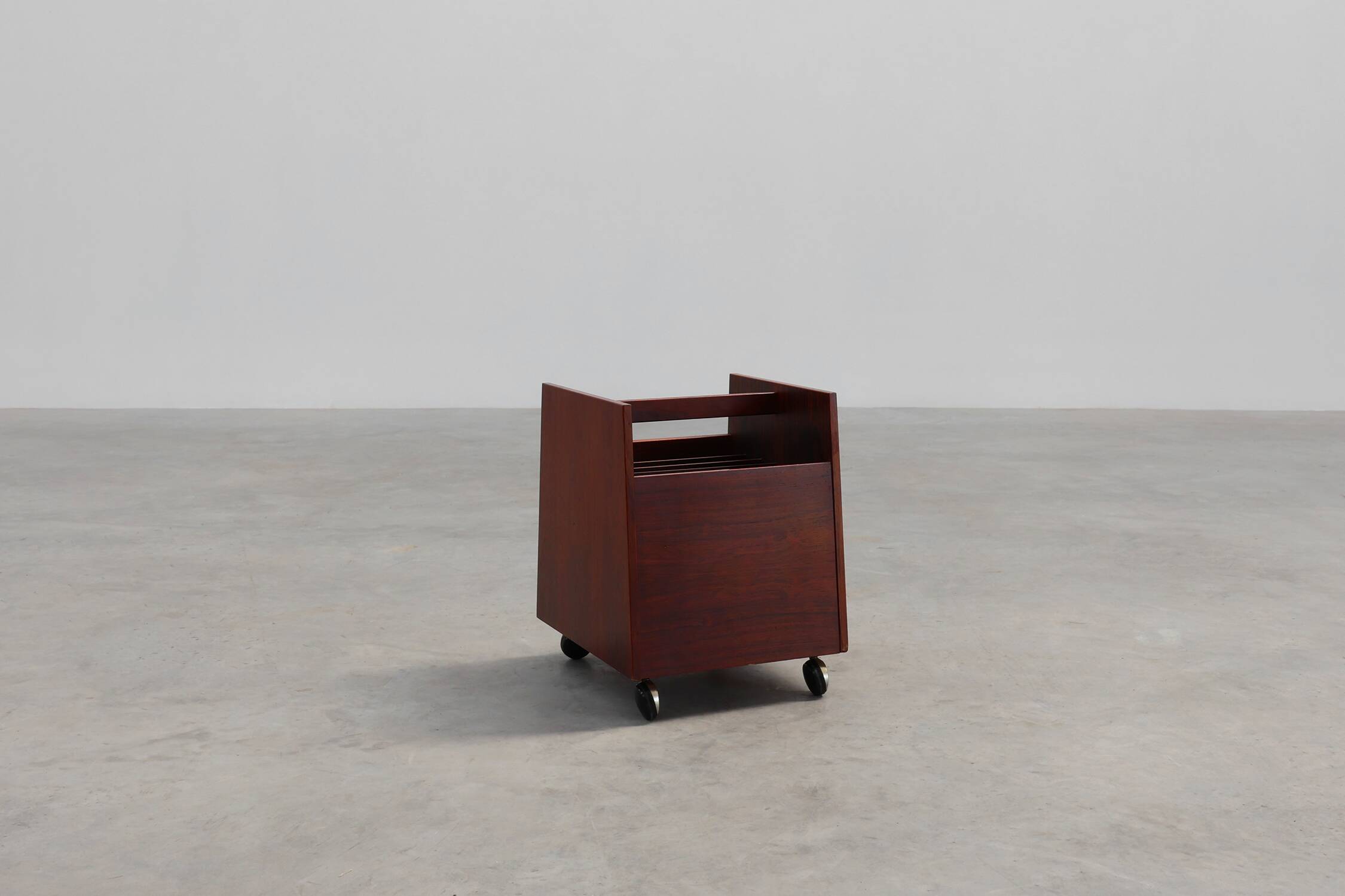 Magazine LP Caddy Rack by Rolf Hesland for Bruksbo, Norway 1970s