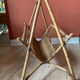 Rattan magazines holder