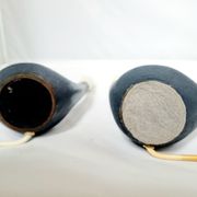 U-shaped mid-century atomic table lamps, 1950s, set of 2
