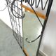 Wall coat rack vintage steel with mirror and shelf