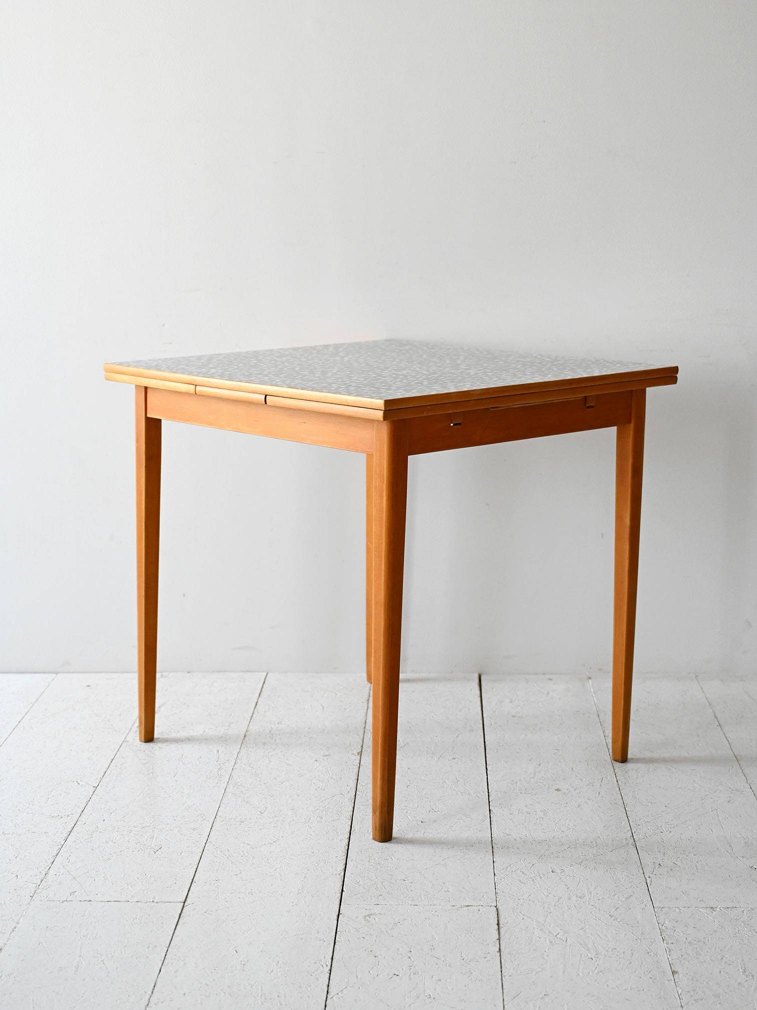 Vintage Scandinavian Edsbyverken Extendable Table with Formica Top