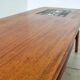 Teak coffee table by Louis Van Teeffelen with tile inlay.