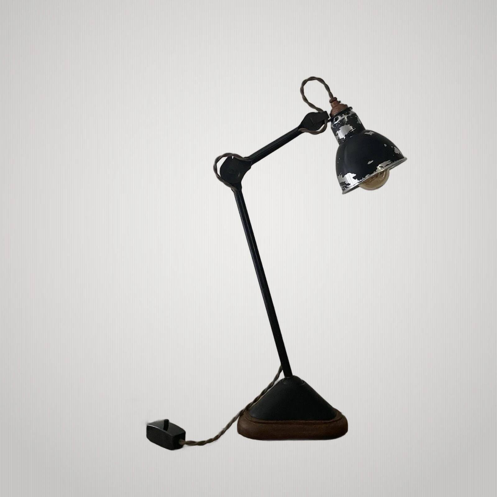 Patented adjustable lamp sgdg "n206 / n1056" "small model" aluminium