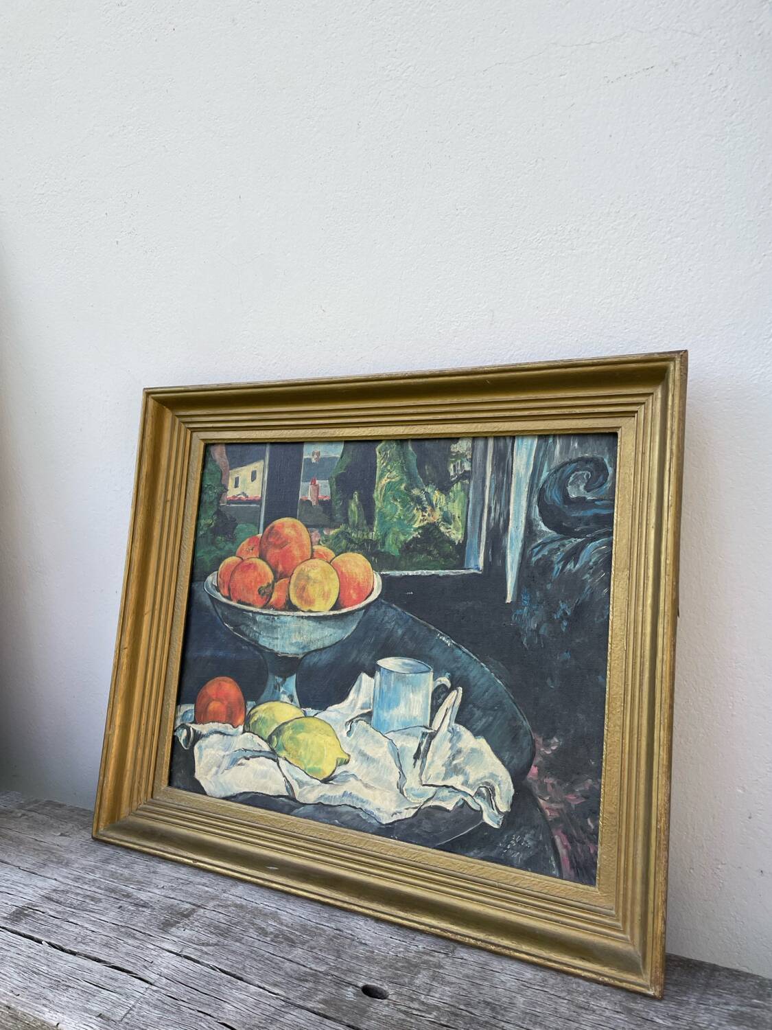 Still life painting in oil