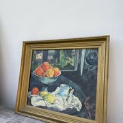 Still life painting in oil