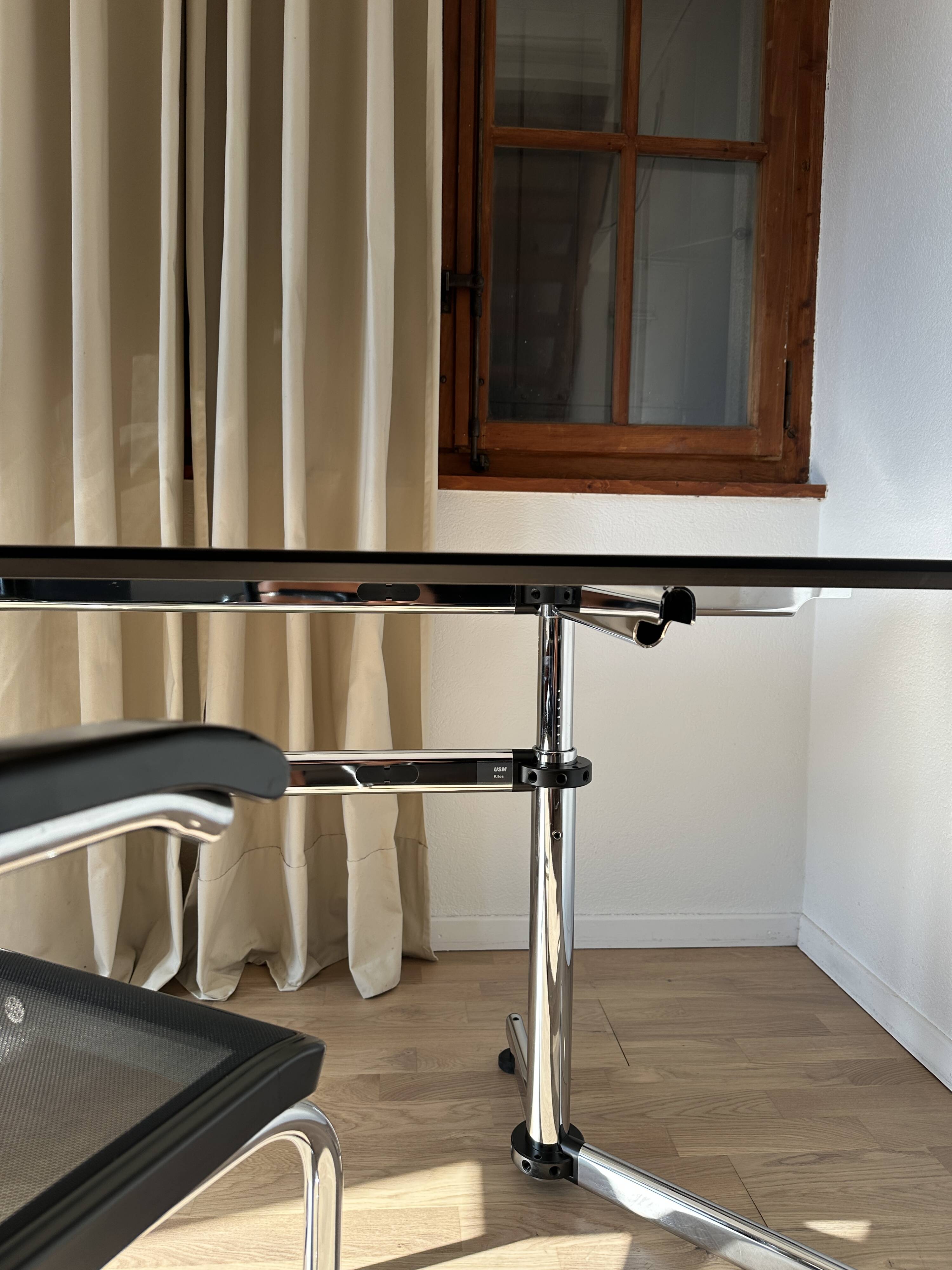 KITOS USM Haller desk in natural varnished beech veneer