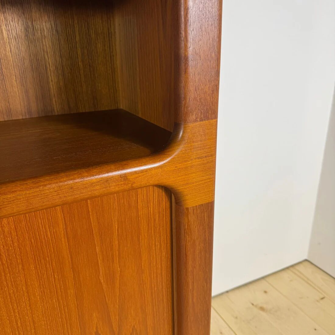 Vintage Dyrlund teak library with sliding doors – Denmark 1960s