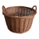 Grand panier en osier tressé 41 cm – panier rangement déco