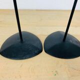 3 Scandinavian candle holders by Laurids Lonborg, metal and wicker