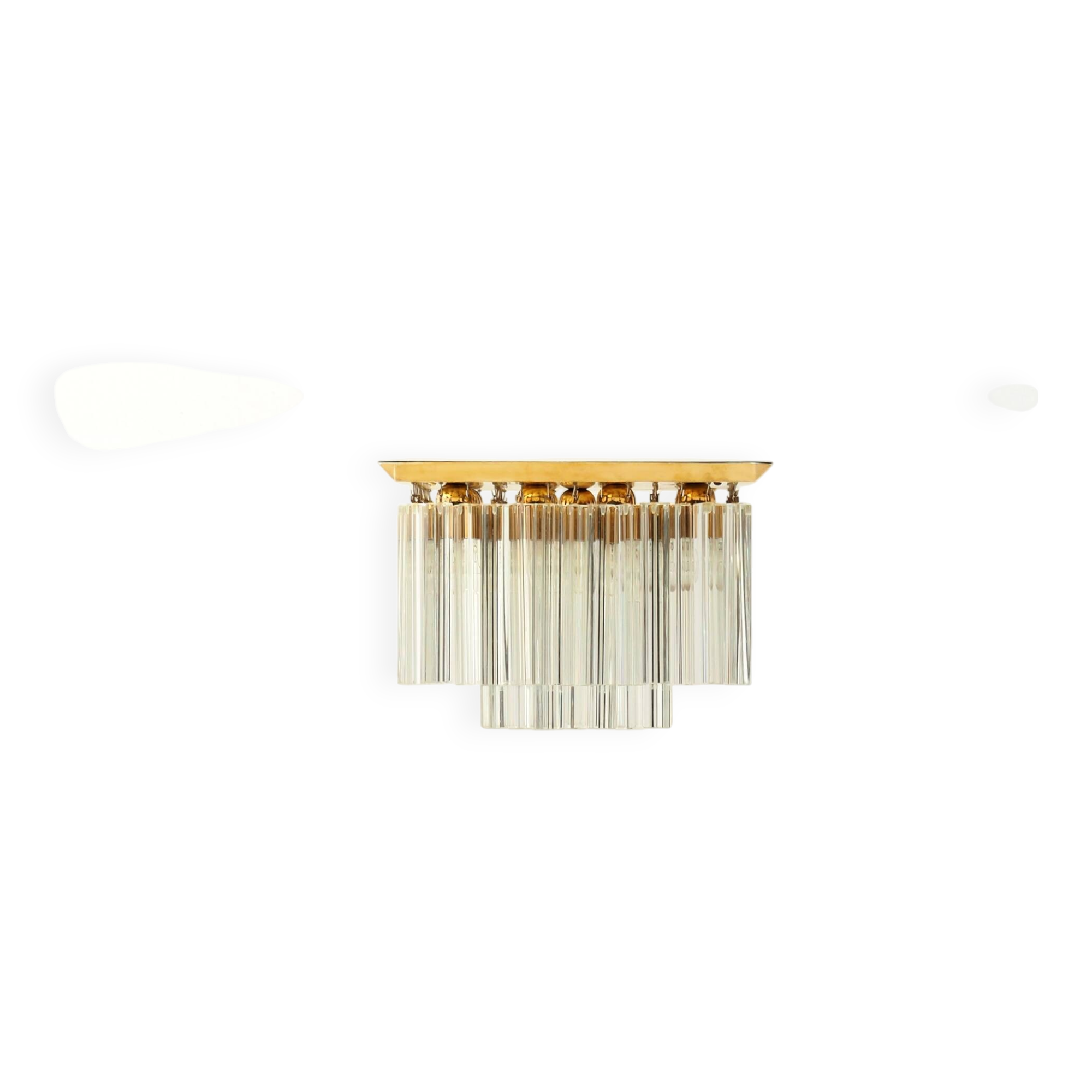 XL Kalmar Flush Mount with Crystal Glass Elements, Vienna Austria