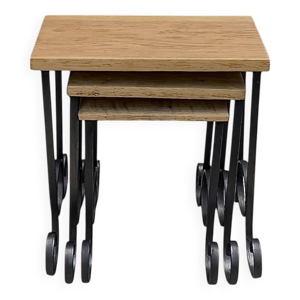 Anciennes tables gigognes - bois