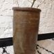 Brown glazed stoneware pot