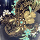 Old vase baluster enamelled lamp Boch Frères Keramis Belgium