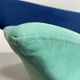 Memphis Style 2-Seat Sofa in Blue Microfibre Fabric, Postmodern 1980s Era