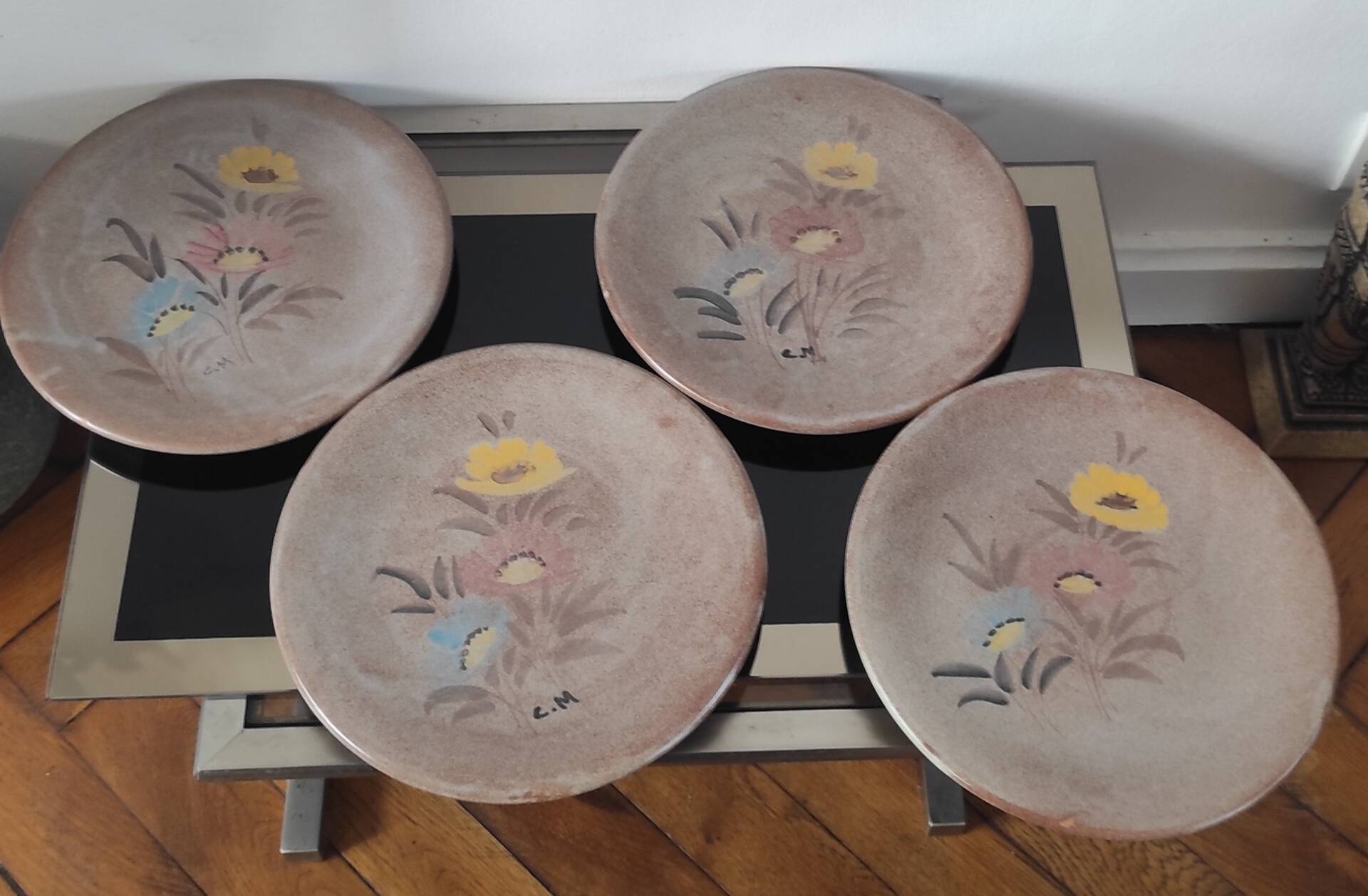 Vintage stoneware plates
