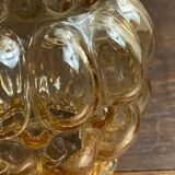 Portable pendant light in bubble glass