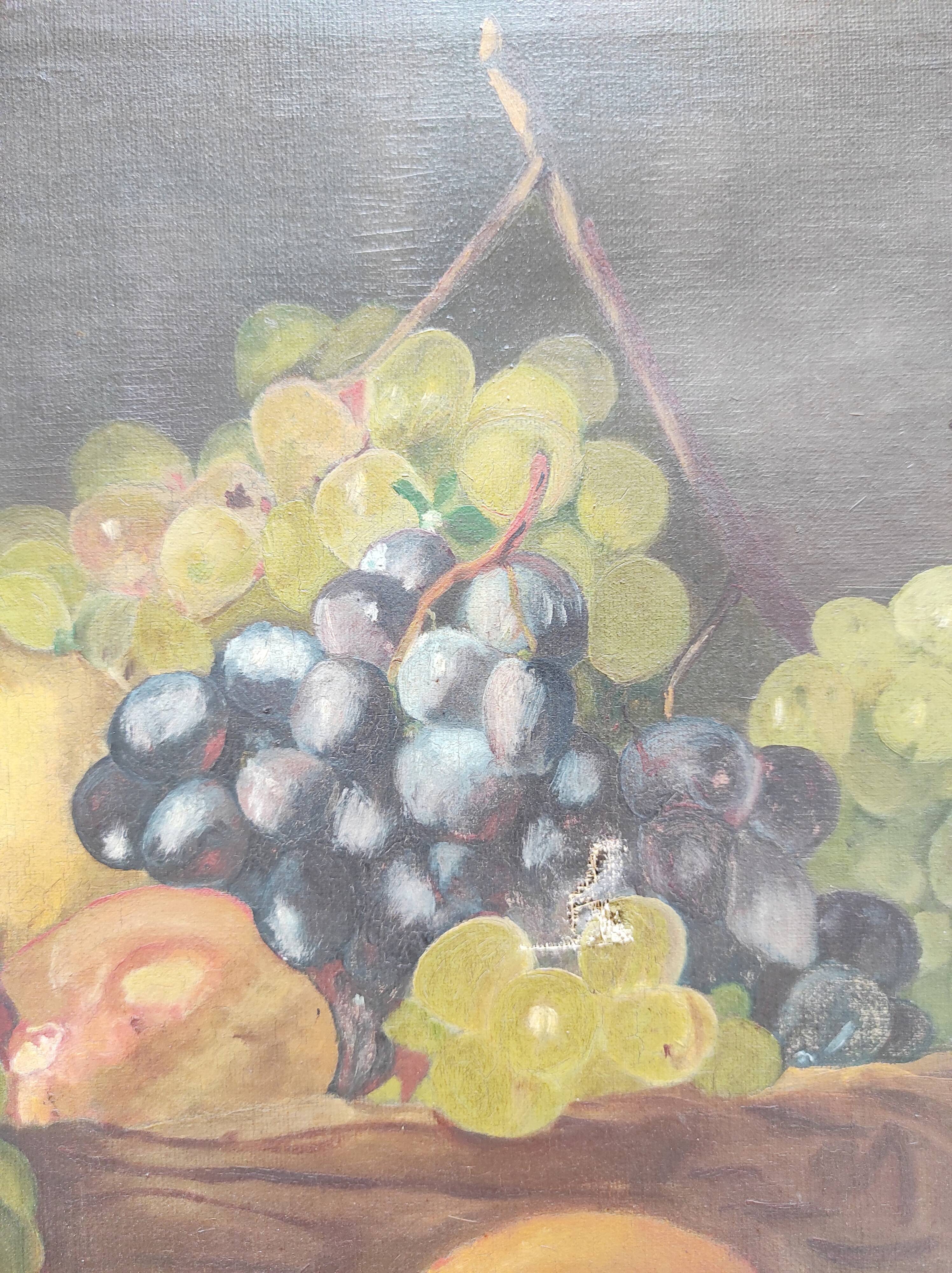 Still life oil on canvas, signed