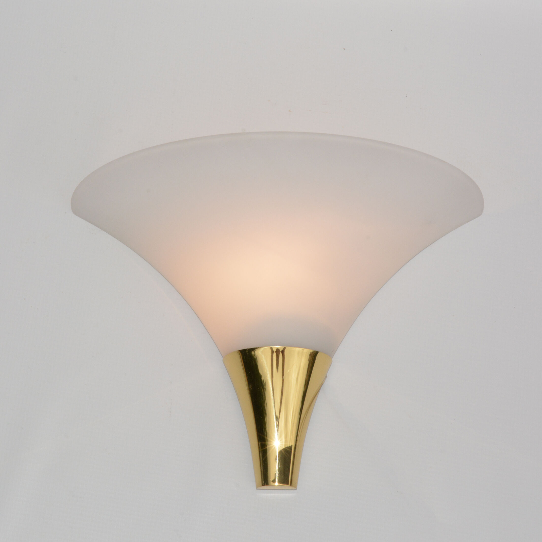 Pair of wall lamps, Glashutte Limburg, Germany, 1970s