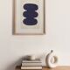 Abstract painting on paper 30x40 signed EAwy
