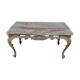 Table basse en laiton et marbre vert