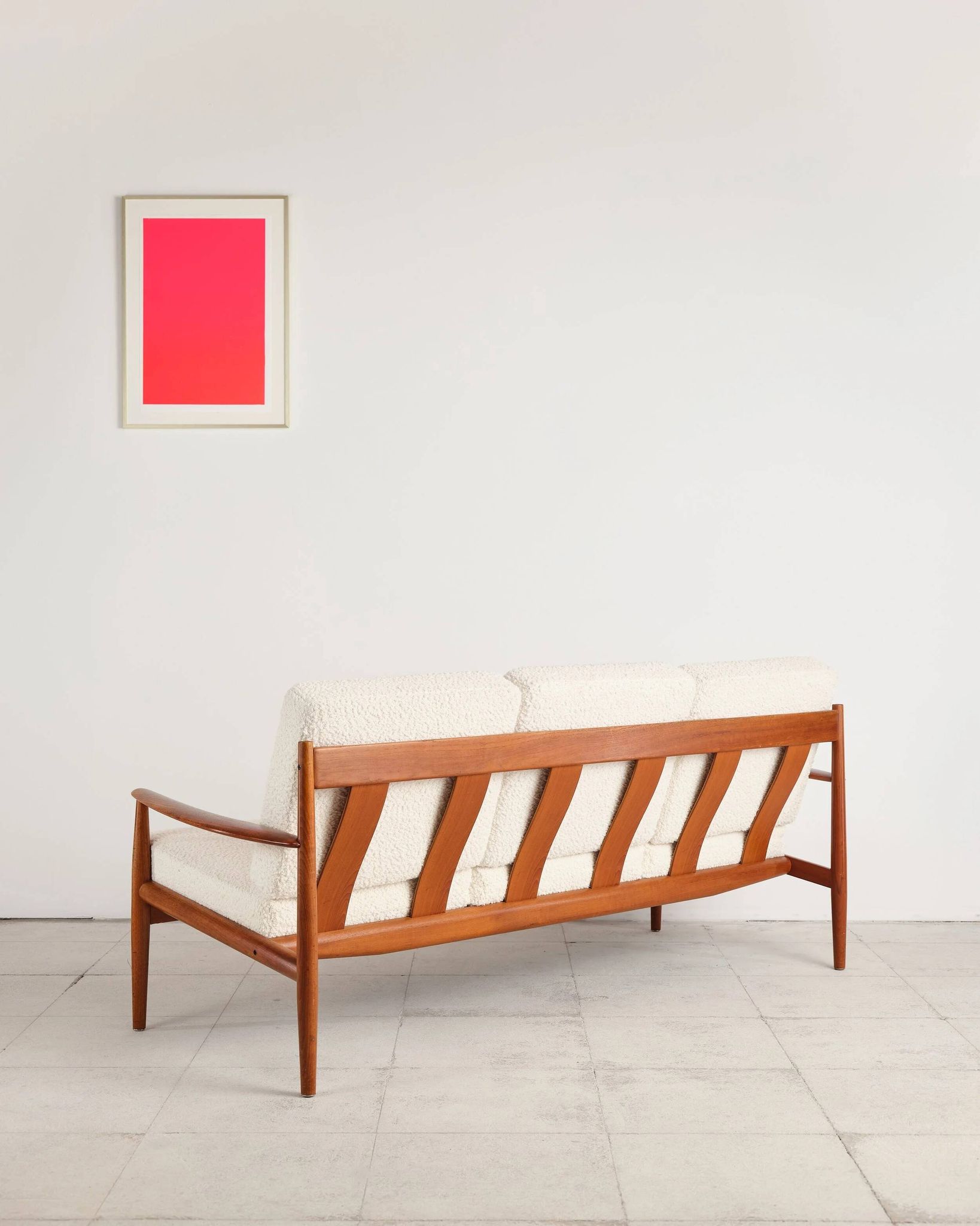 Three-seater sofa model 118 in teak by Grete Jalk, Denmark, 1950s.