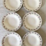 Niderviller earthenware soup plates, Loire model