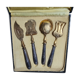 Set of cutlery with silver vermeil