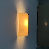 Postmodern vintage Italian glass wall lamp by Lucitalia, 1970s.