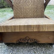 Pair of Art Deco colonial armchairs