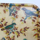 Fiber service tray, bird decorations, vintage