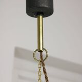 Vintage Italian Brass and Glass Lantern