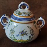 Sugar bowl, Angoulême art earthenware factory, Le Renoleau