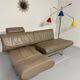 De Sede ds 140 grey 2/3 seater sofa, vintage leather, 80s design