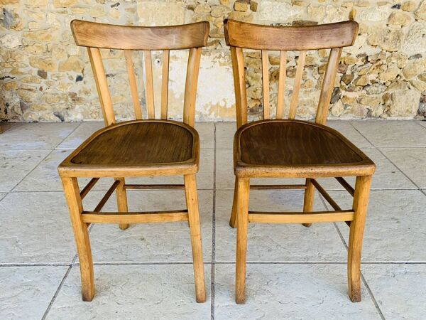 Paire de chaises bistrot par Luterma, circa 50-60