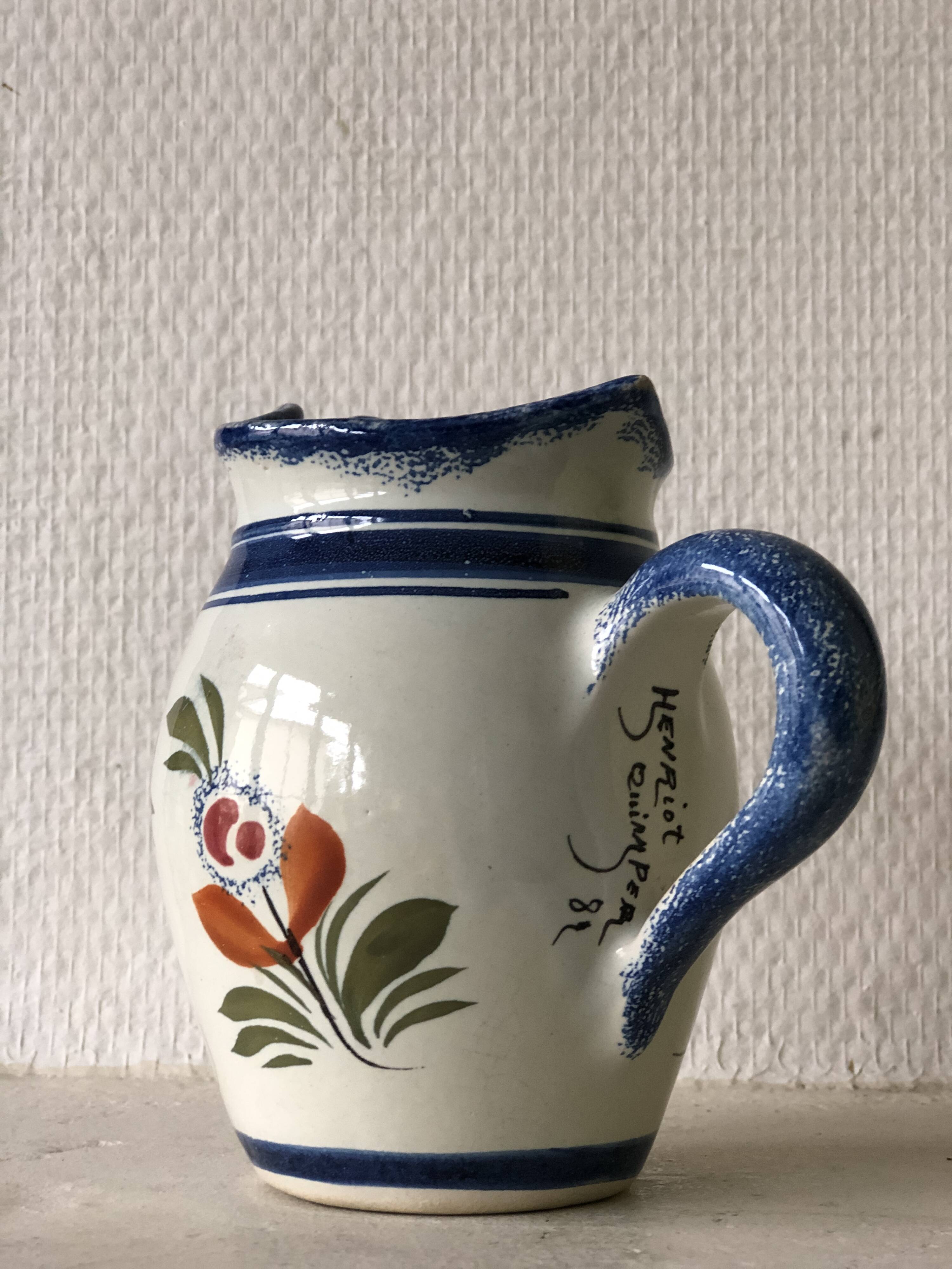 Henriot Quimper small pitcher