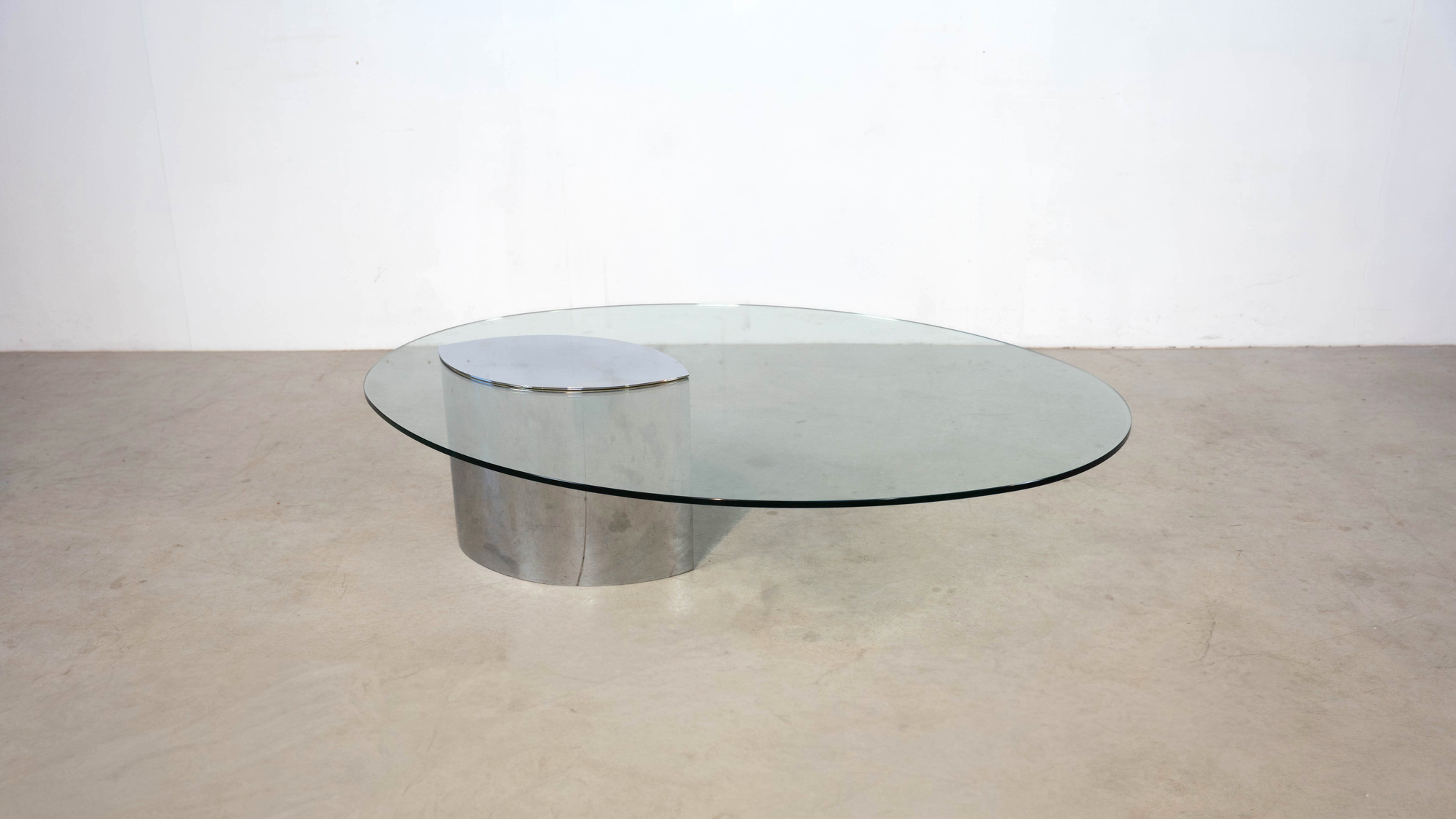 Italian "Lunario" coffee table by Cini Boeri for Gavina