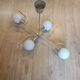 Chandelier chrome and opaline 4 burners