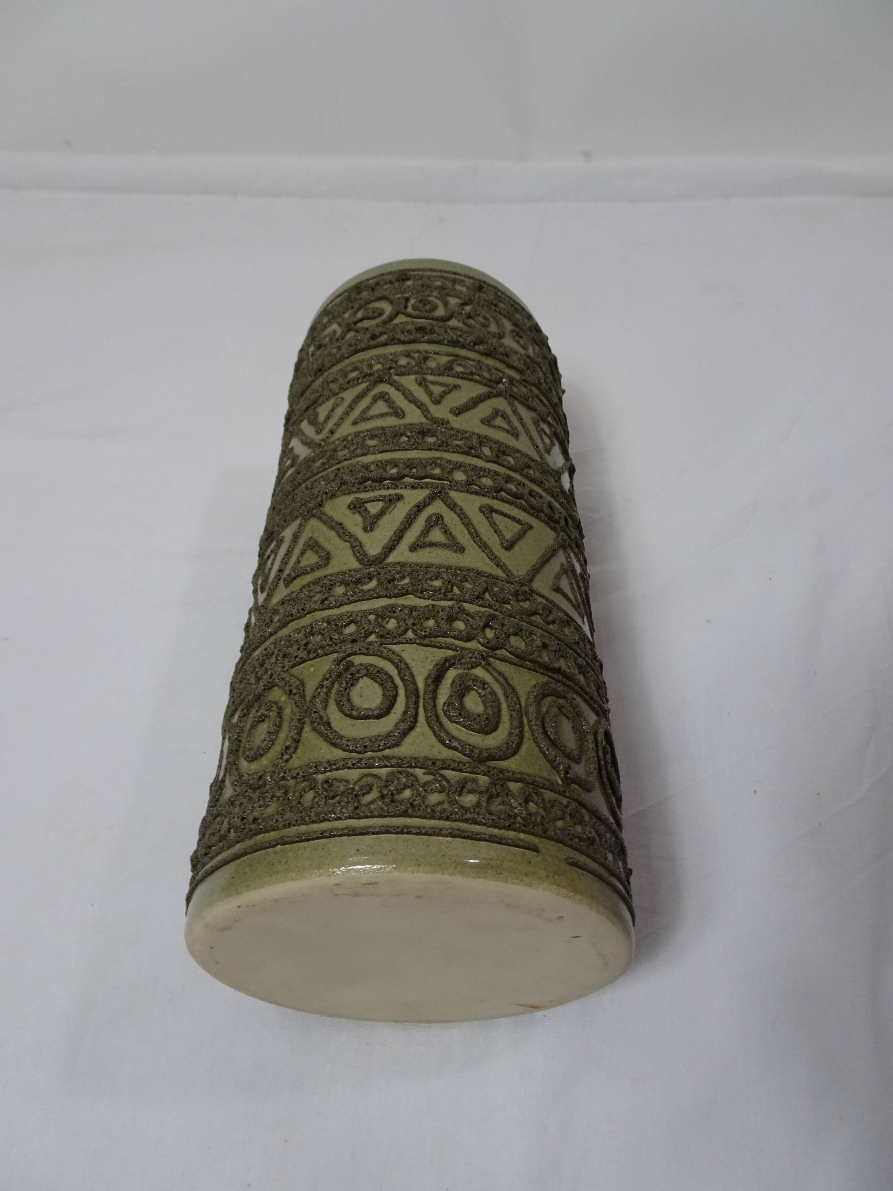 Vase vintage années 70' vert