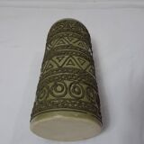 Vintage 70's green vase