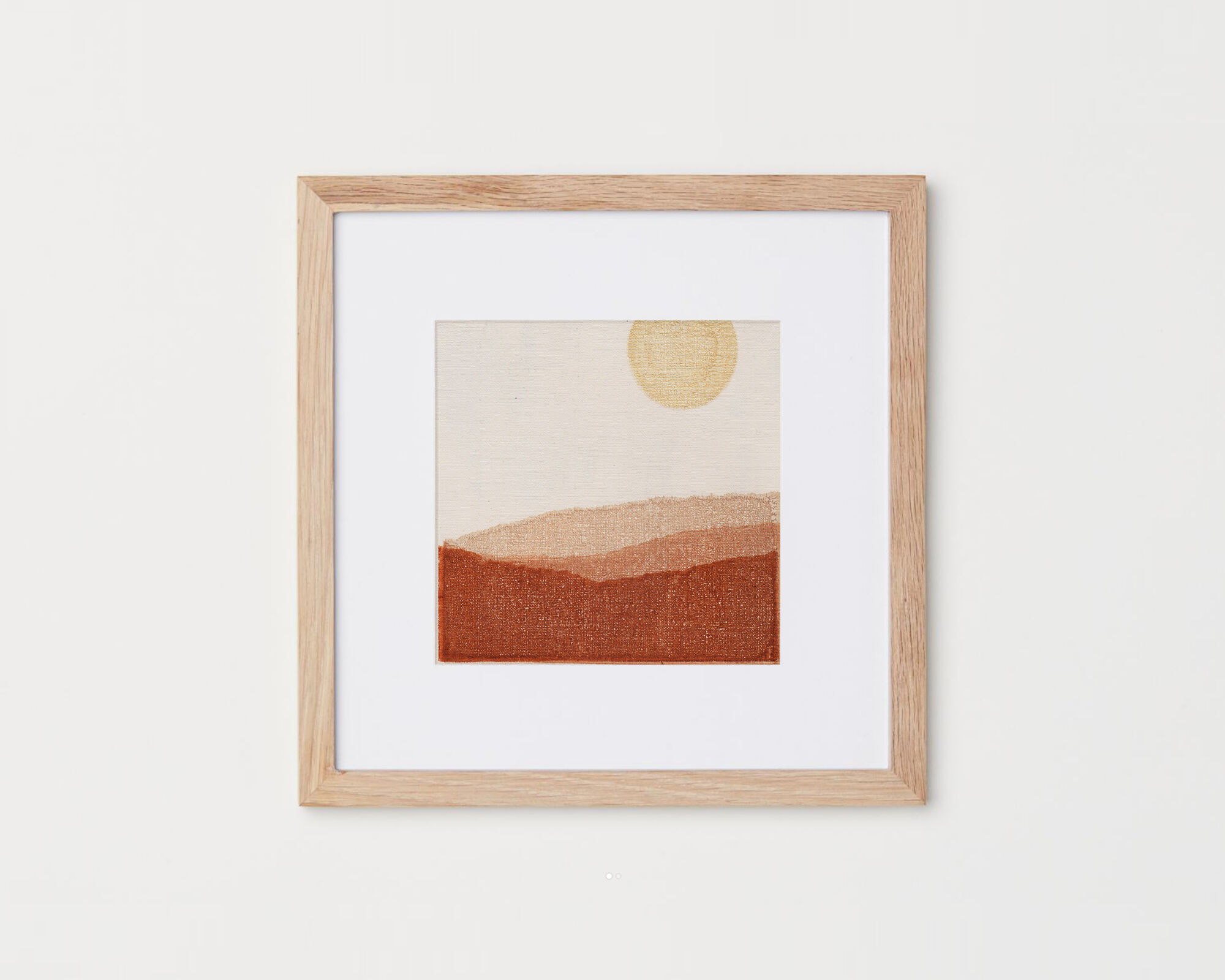 Painting on framed paper • M523 • signed Eawy