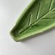 Vide poche feuille verte