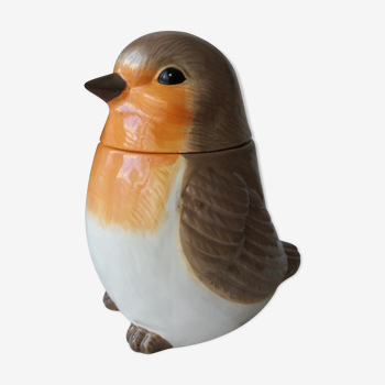 Pot couvert cookie jar en forme d'oiseau