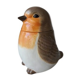 Pot couvert cookie jar en forme d'oiseau