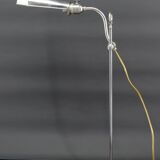 Workshop lamp in aluminum and nickel, adjustable with raise-lower system, France, circa 1900