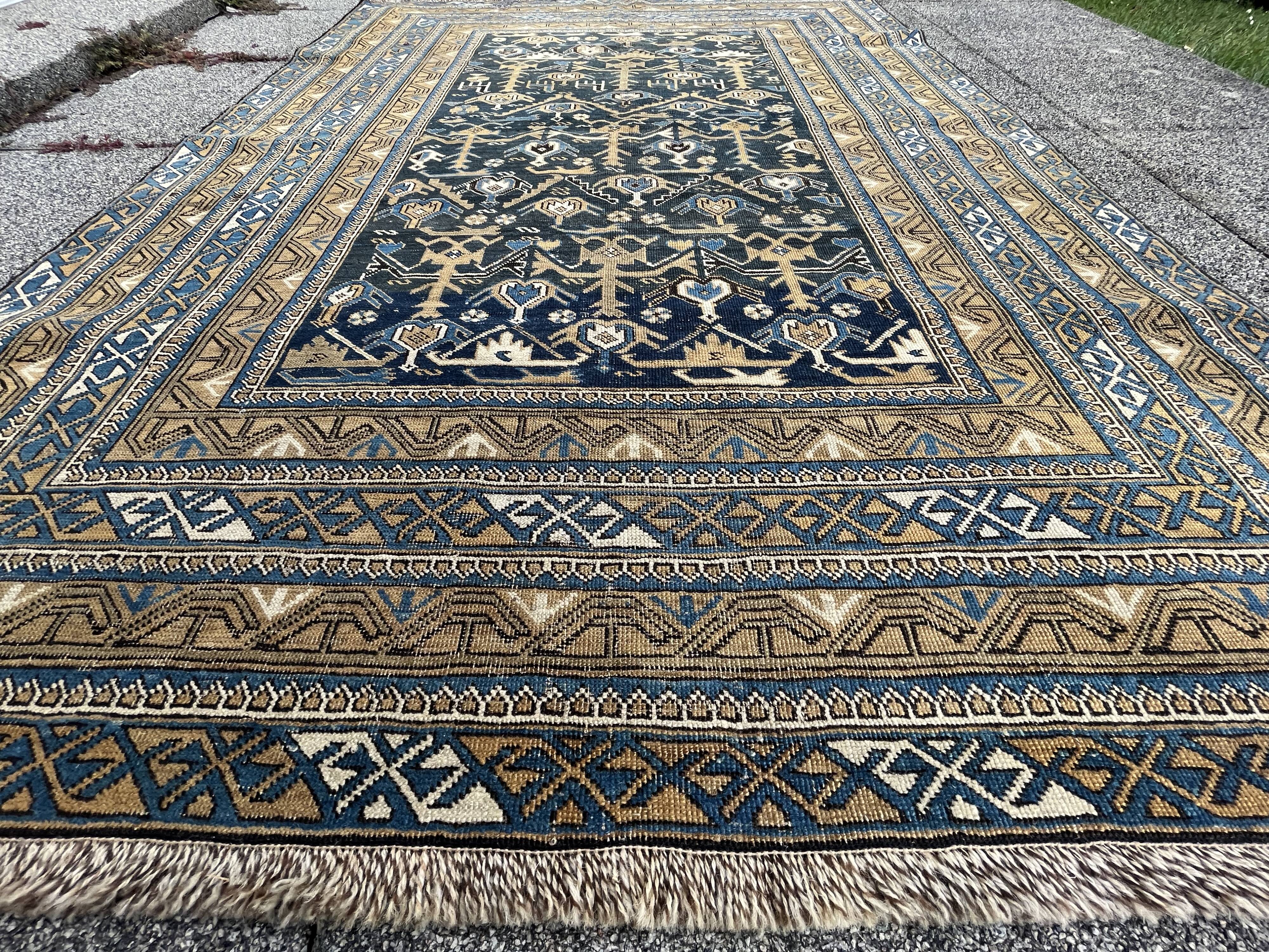 Antique Caucasian Shirvan Carpet