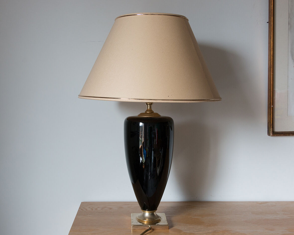 Black and gold lamp
