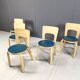 Model 66 dining chairs by Alvar Aalto for Artek, 1960s