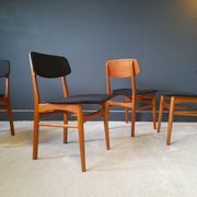 4 Scandinavian chairs by Bundgaard Rasmussen for Thorso Stolefabrik 1960